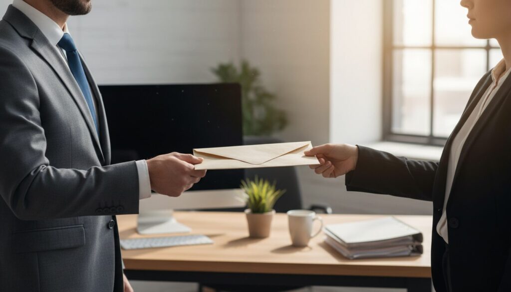 découvrez comment remettre votre lettre de démission en main propre, les étapes essentielles à suivre, et les conseils pour une démarche professionnelle réussie.